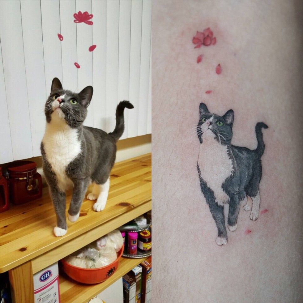 cat tattoo