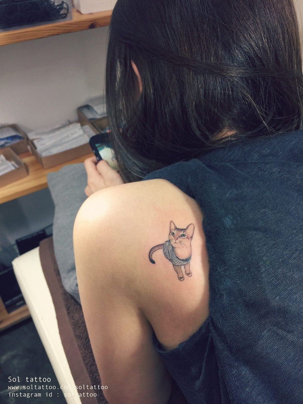 cat tattoo