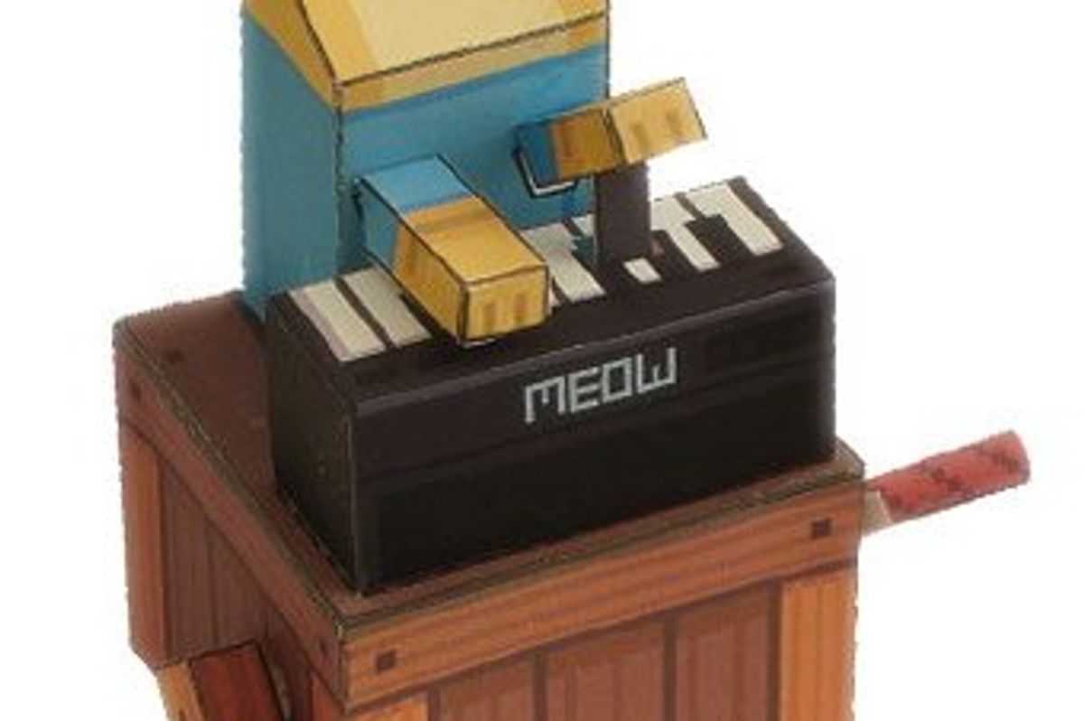 Papercraft Keyboard Cat
