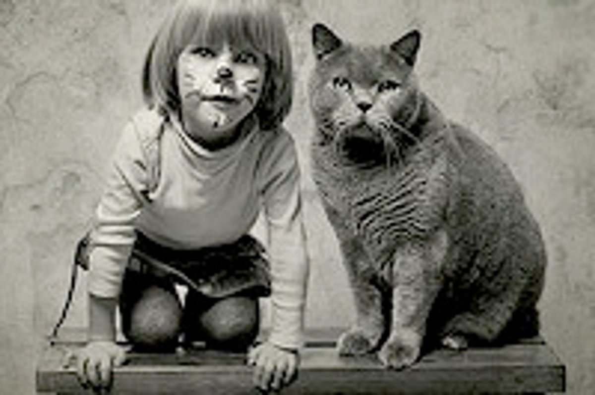 Beautiful Friendship Between a Girl and Her Cat