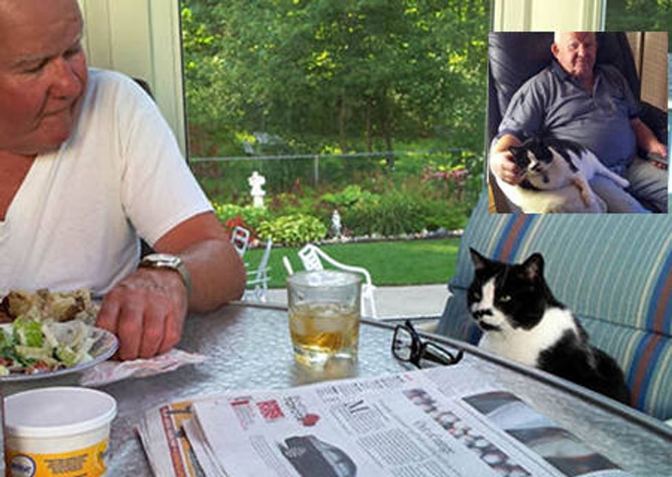 Grandfather Bonds With Cat
