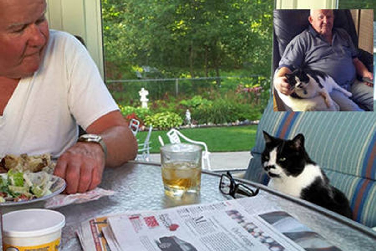 Grandfather Bonds With Cat