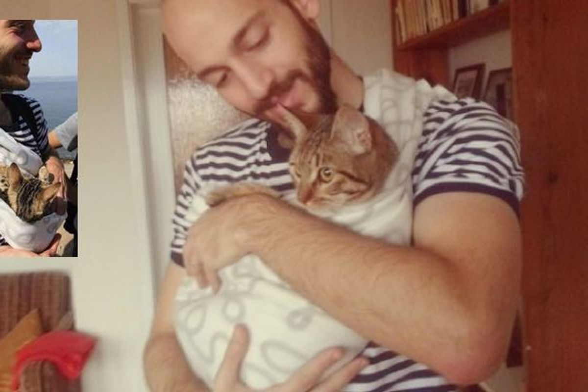 Cat Reunited with Syrian Refugee After Being Separated for Three Months