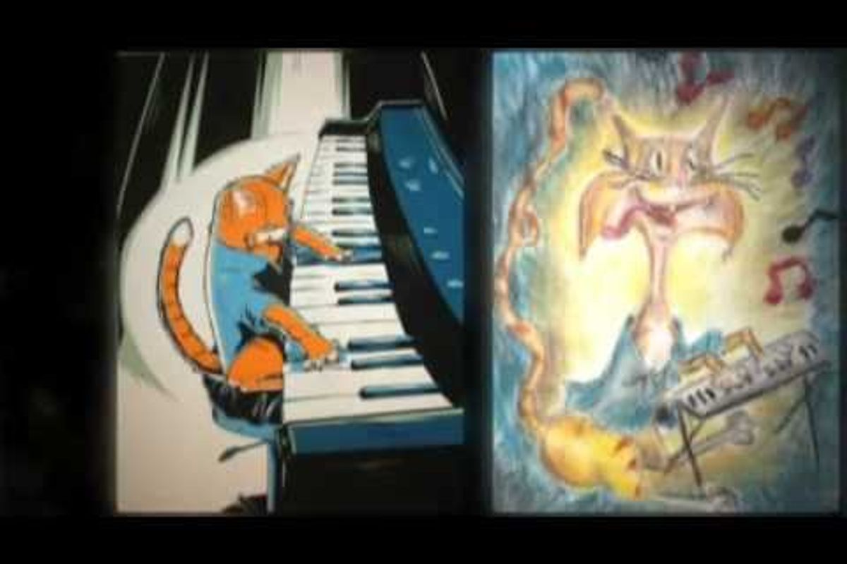 Keyboard Cat Art for Kitten Rescue