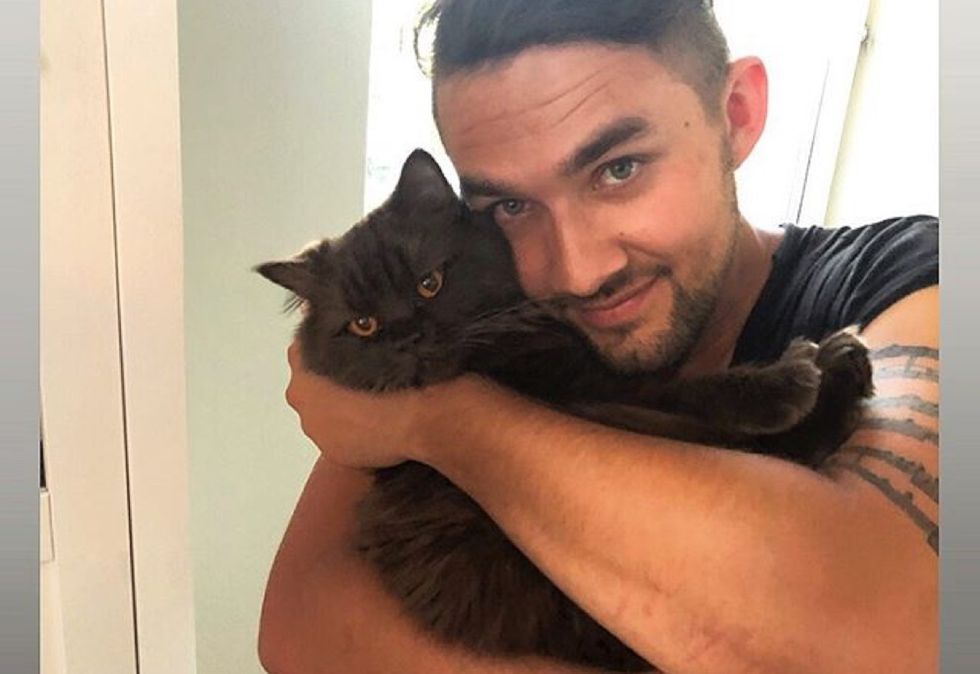 real men love cats, cuddle, cute cat